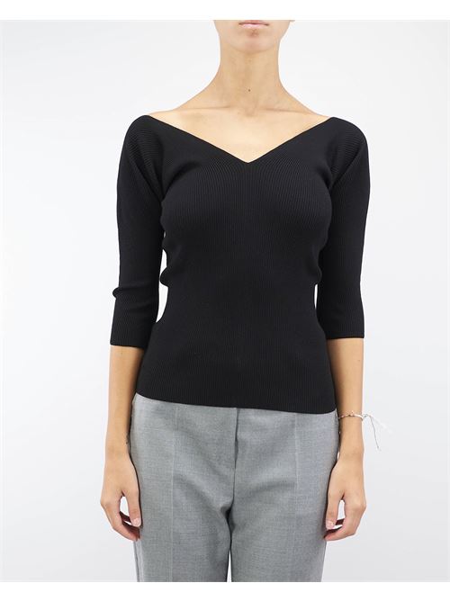 Ribbed v-neck sweater Max Mara Weekend MAX MARA WEEKEND | Sweater | OCEANO13